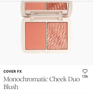 COVER FX Monochromatic Blush Duo in Cream In Colour Soft Peach